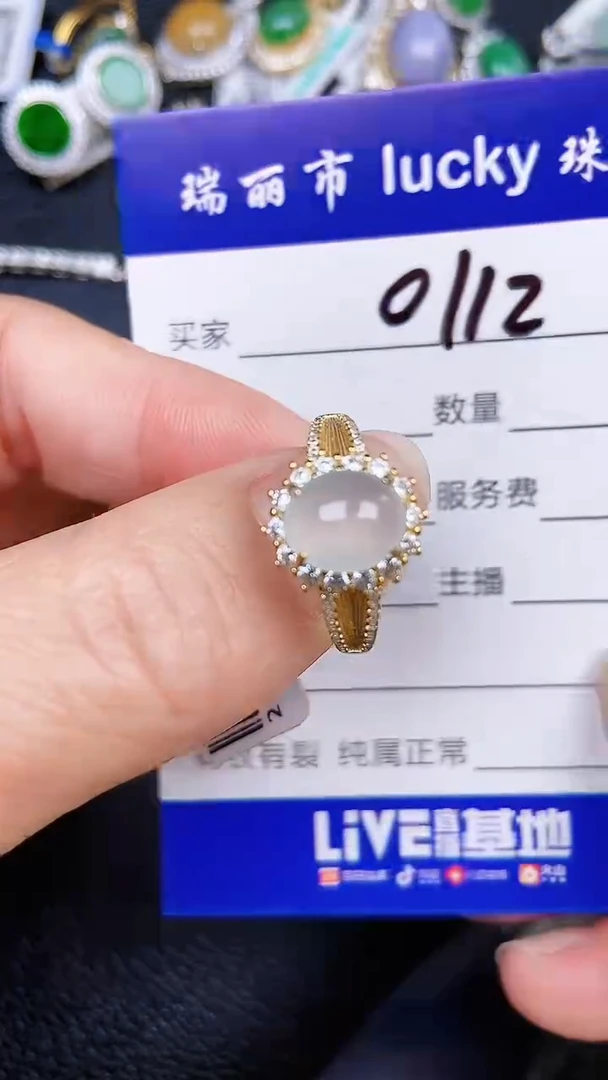 颈饰银S925镶嵌翡翠0112