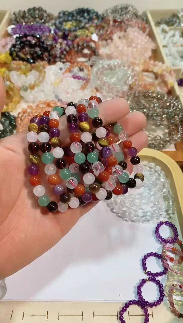 【闪购商品】水晶手链未镶嵌多宝8m+（多样性发其一）