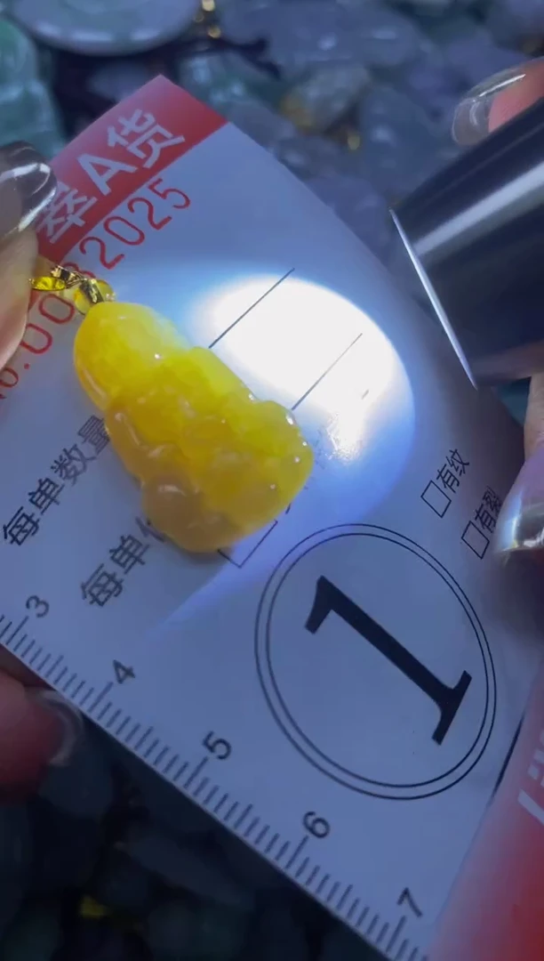 翡翠未镶嵌颈饰闪购00320