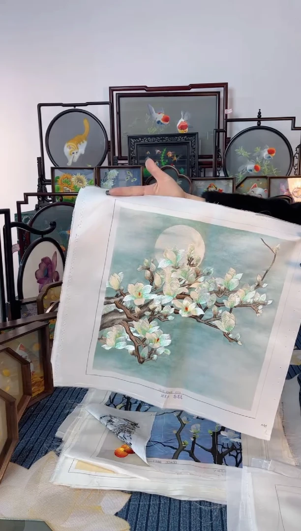 刺绣刺绣双面绣摆件