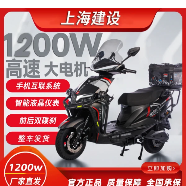 飞野新款雷豹大功率高速雷豹外卖家用电动摩托车-裸车