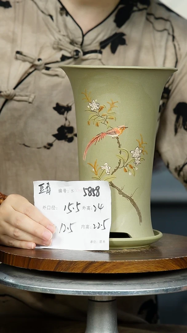 紫砂花盆5858+Z 紫砂花盆紫砂