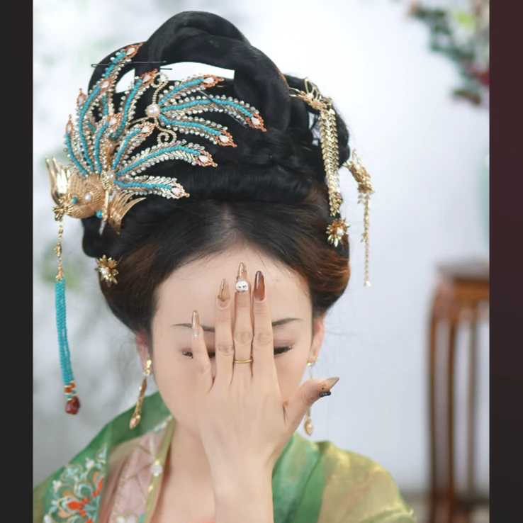 稷氏小筑   金丝凤   古风发饰发簪