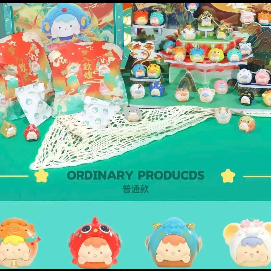 【推推乐】萌粒大乱斗过年展示柜电视柜酒柜公仔萌粒diy摆件挂饰