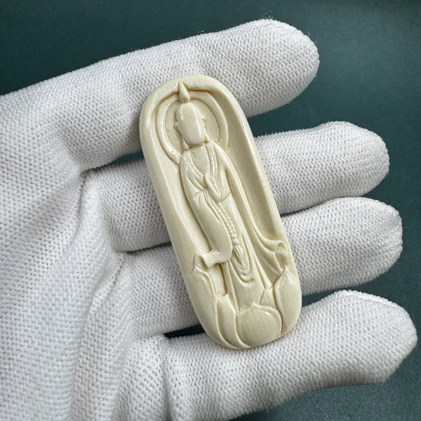 DK1065天然猛犸牙无相雕刻件 支持鉴定 假一罚四