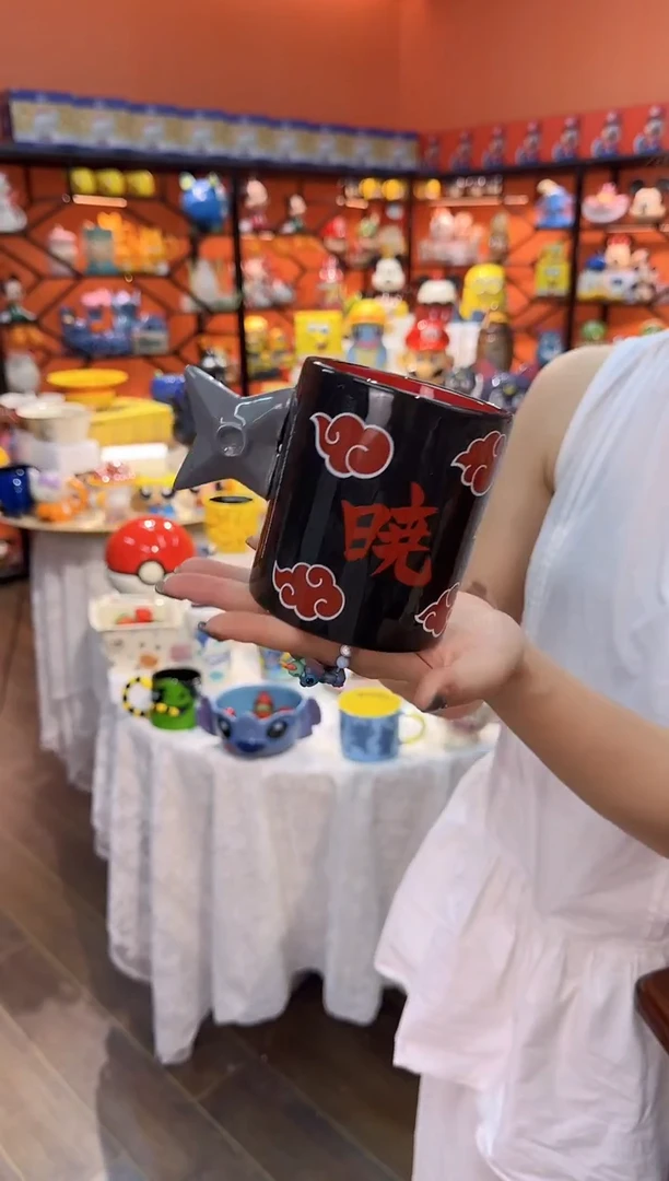 瓷片@@火影忍者火云袍陶瓷水杯