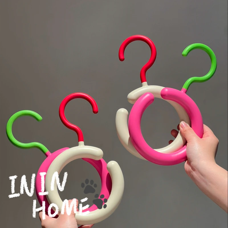 ININHOME围巾架家用多功能可旋转挂钩服装店多巴胺丝巾挂钩PH