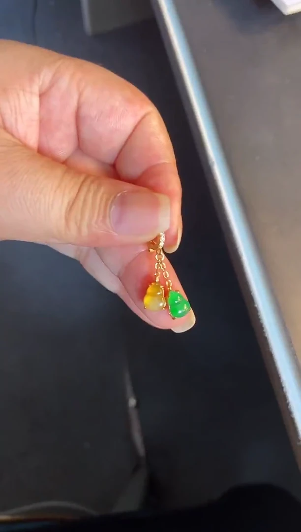 吊坠(不含链)银S925镶嵌翡翠1