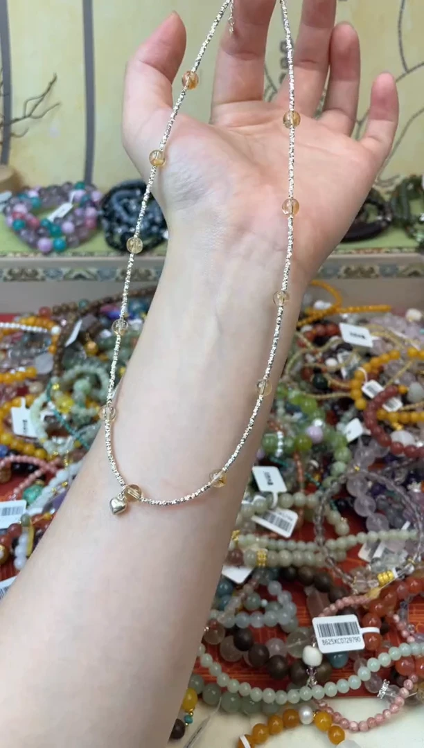 银S925镶嵌颈饰黄晶127