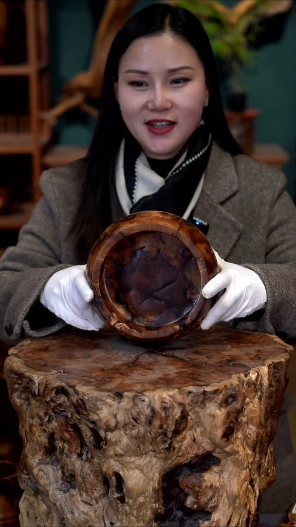 木雷击枣木聚宝盆