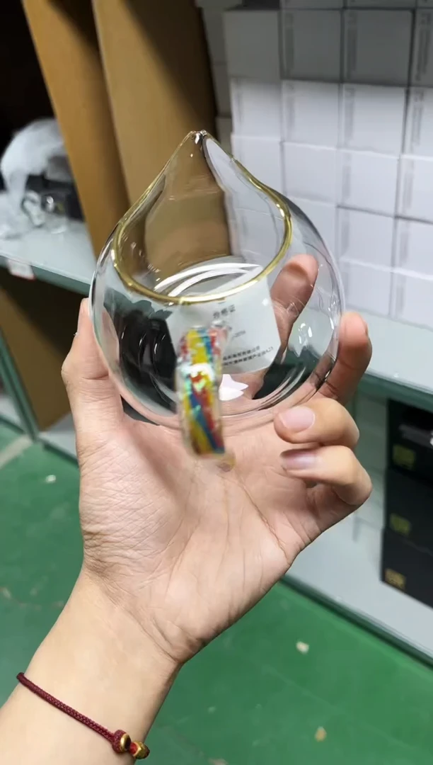 彩虹聚宝描金公道杯晶焱