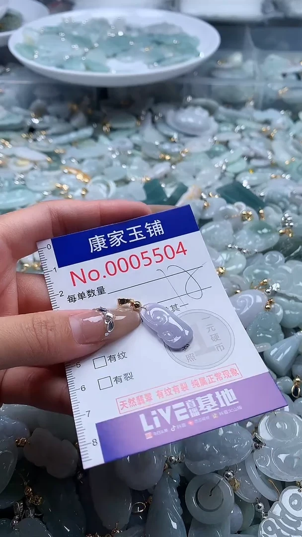 翡翠未镶嵌吊坠(不含链)5504