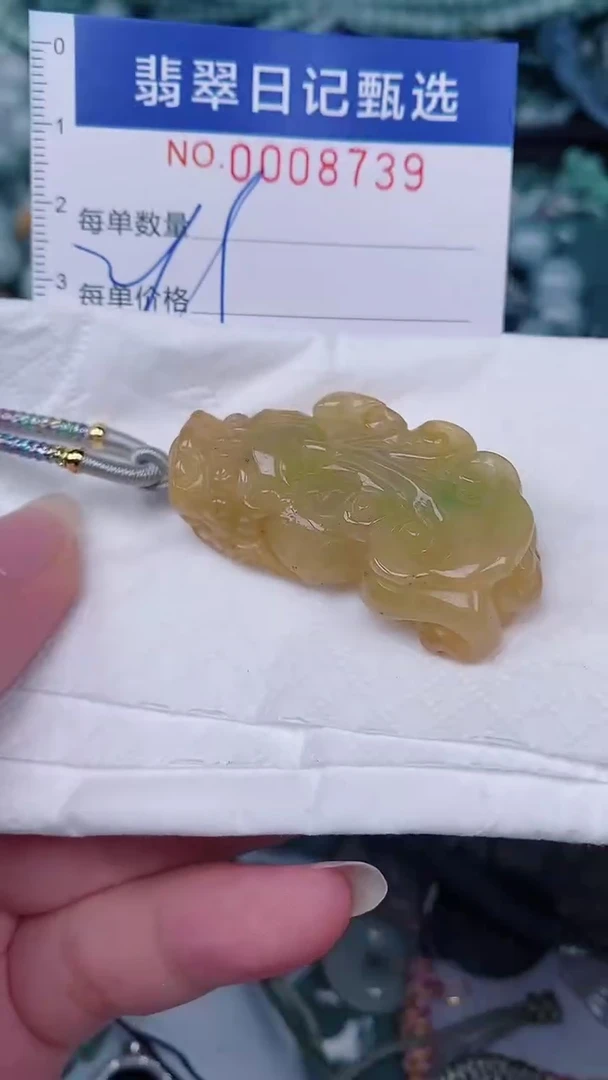 翡翠未镶嵌颈饰00008739