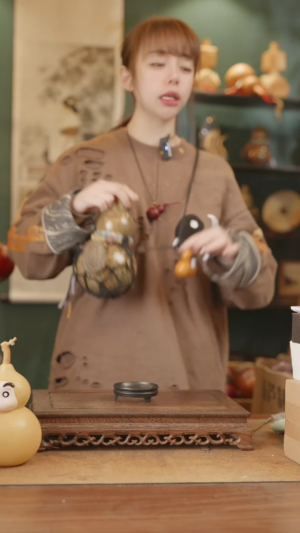【闪购商品】95号精品天然大漆工艺防渗内胆酒葫芦~