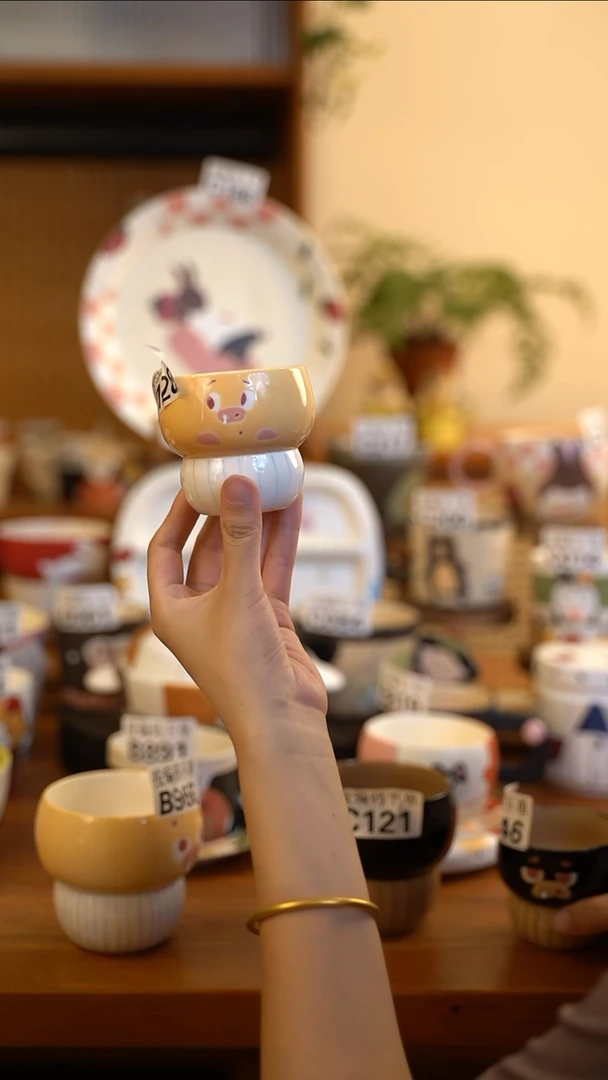 摆件C128 阿满屋手工手作陶瓷