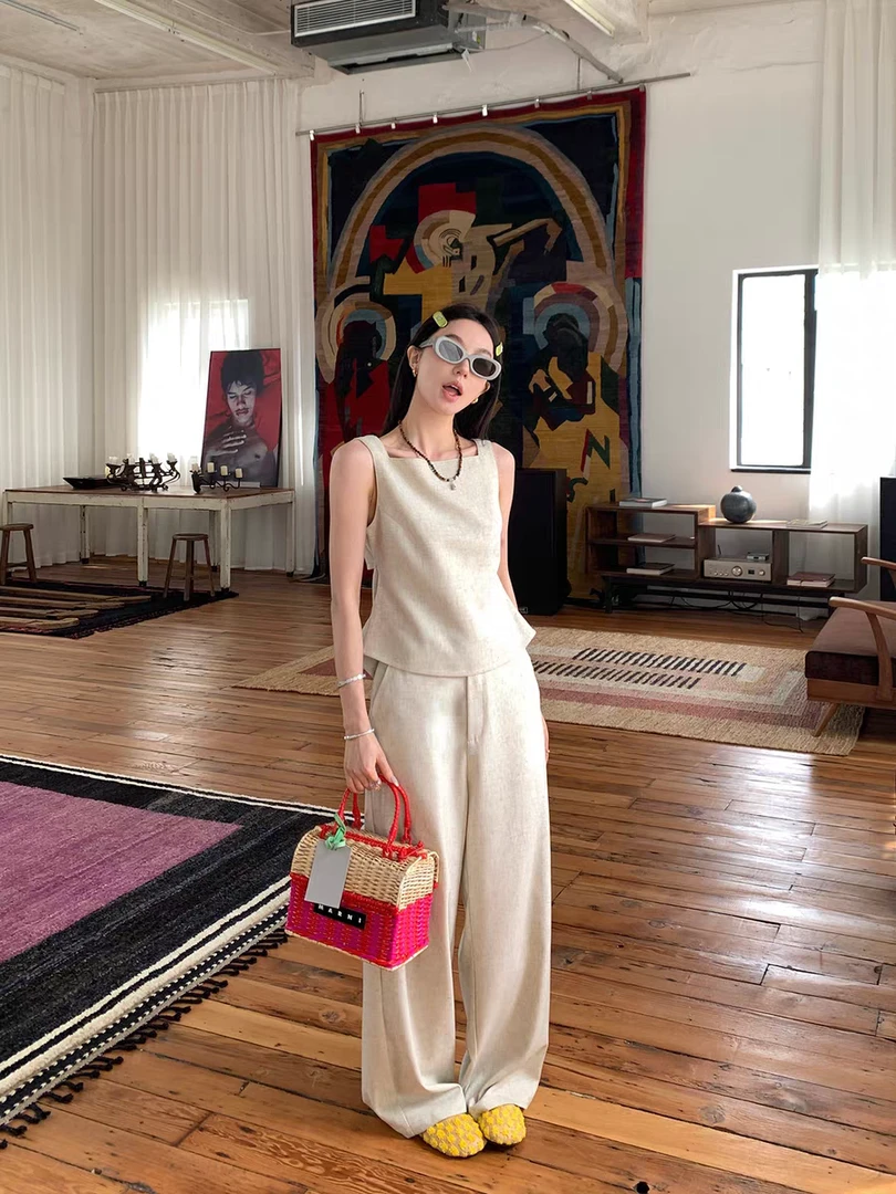 欧阳 4/14 20点【实穿小众配方】老钱风小衫直筒长裤半身短裙夏季