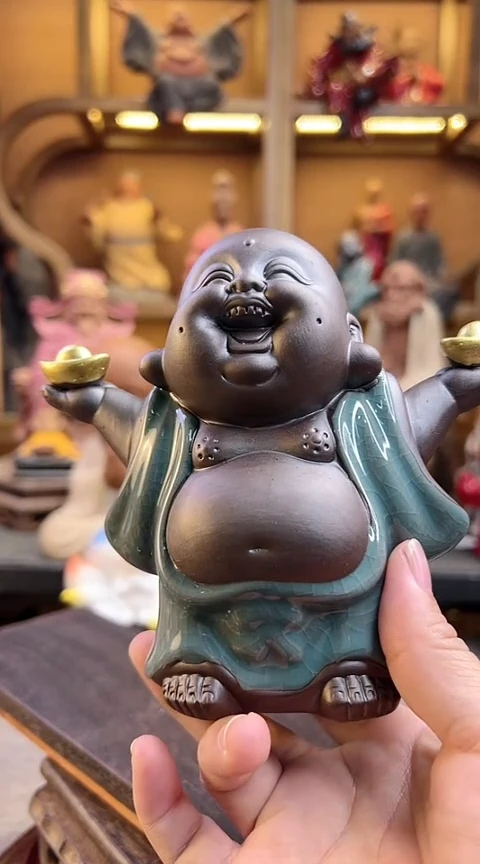 紫砂茶宠器闵茶宠摆件