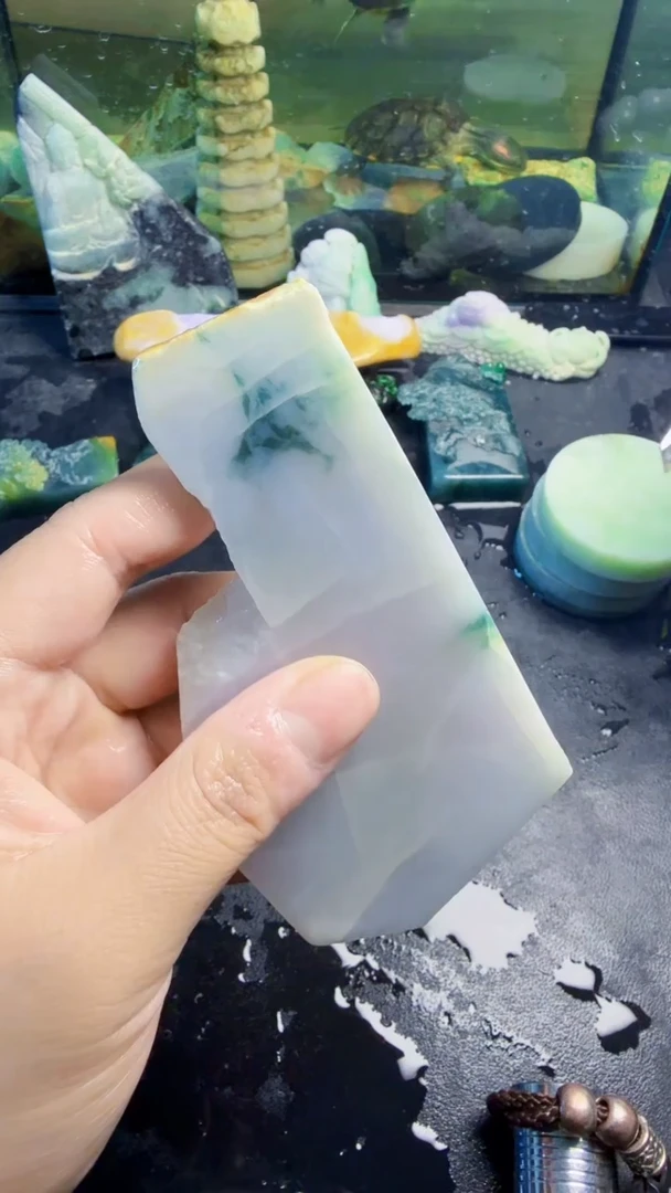 颈饰未镶嵌翡翠天然翡翠042