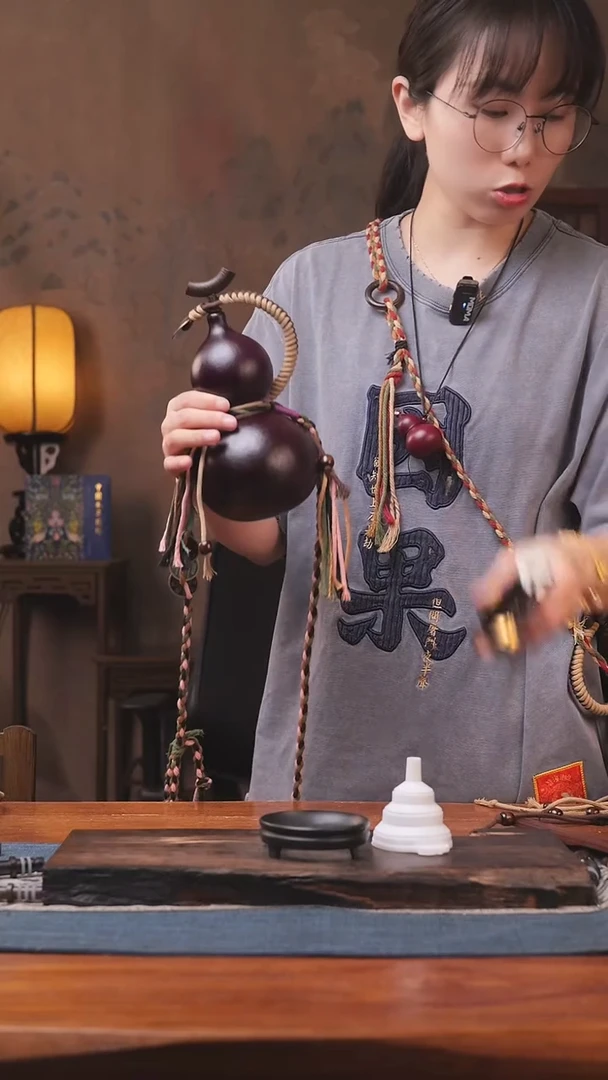 1596号精品大漆葫芦防腐防渗装水茶酒