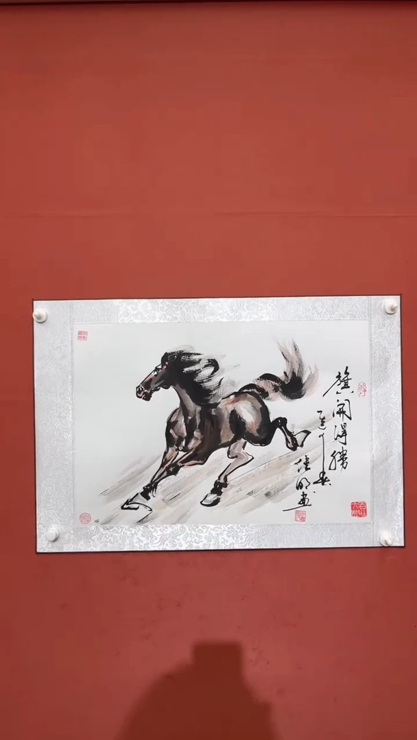 国画老师现场创作  2