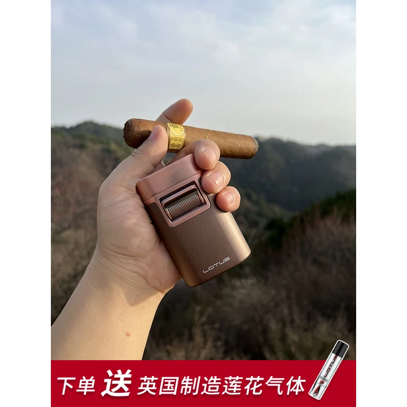 美国Lotus雪茄打火机 莲花打火机 台式四火焰 可放置雪茄