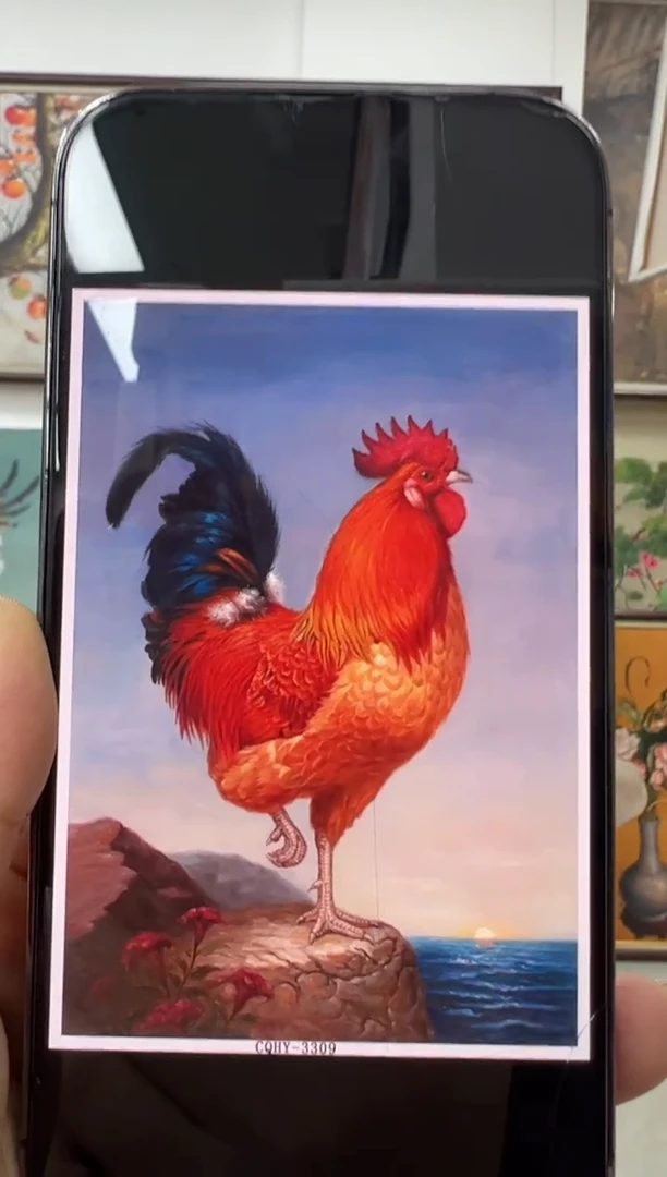 【闪购商品】书法定制 公鸡带框90*120