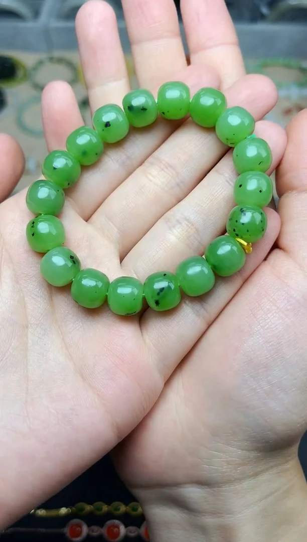 手串未镶嵌和田玉碧玉手串06