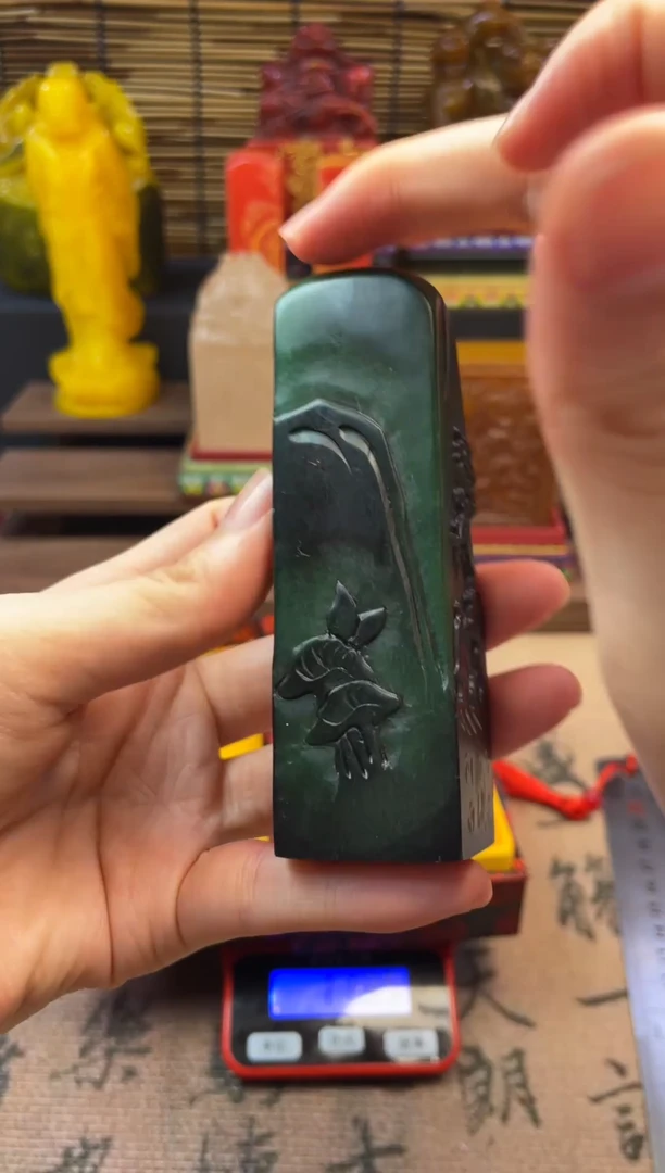 寿山石印石雅安绿禅心如境