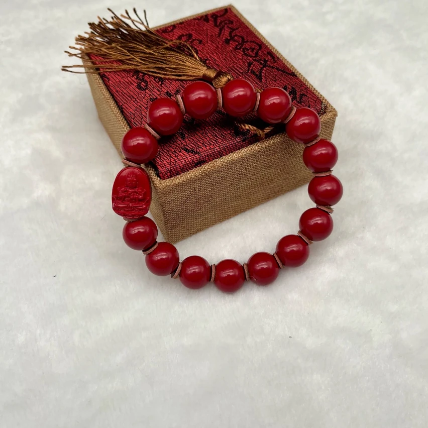 含辰砂工艺品原韵12毫米守护神手串