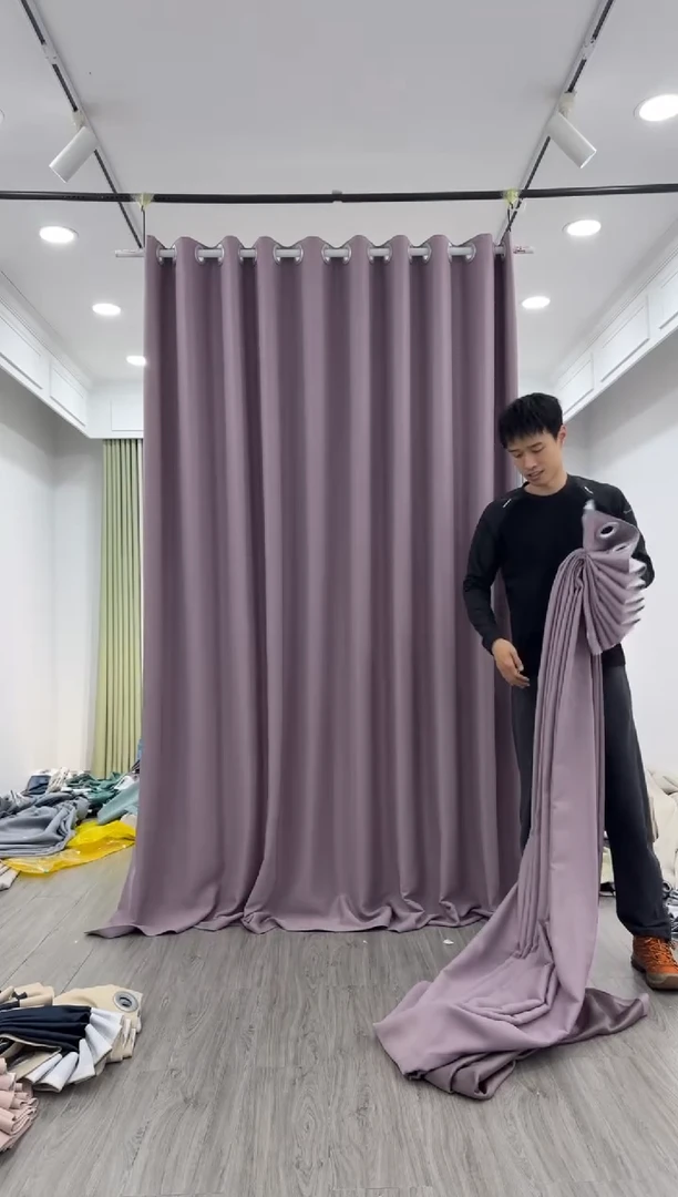 涤纶麦子成品窗帘