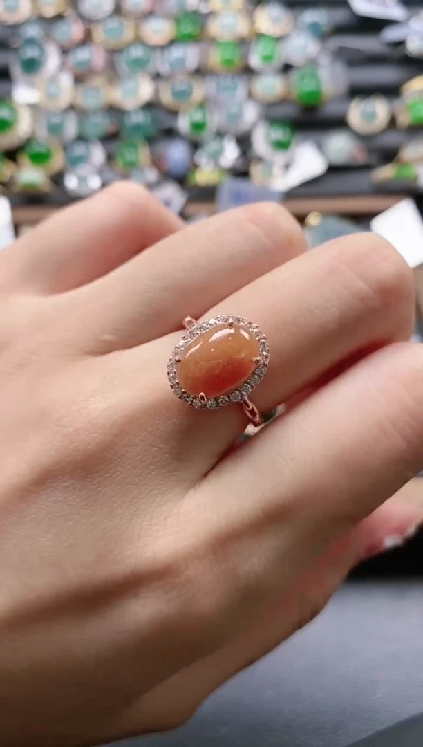 【闪购商品】翡翠戒指银S925镶嵌51511