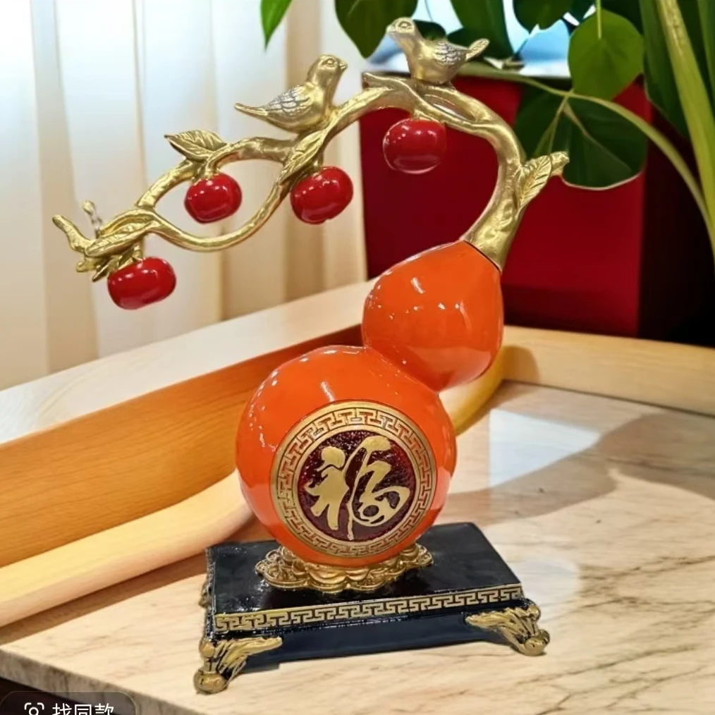 葫芦摆件新中式家居客厅电视柜酒柜玄关装饰品摆设乔迁搬新家礼物