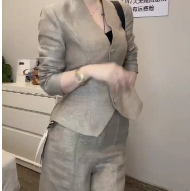 2025春季新款时尚女装网红潮流洋气套装休闲两件套乖wei