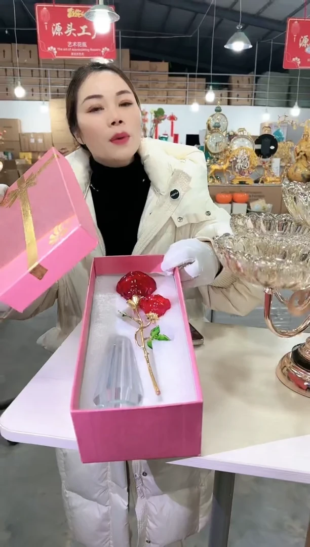 【闪购商品】无铅玻璃悠悠TO-花器-53早玫瑰