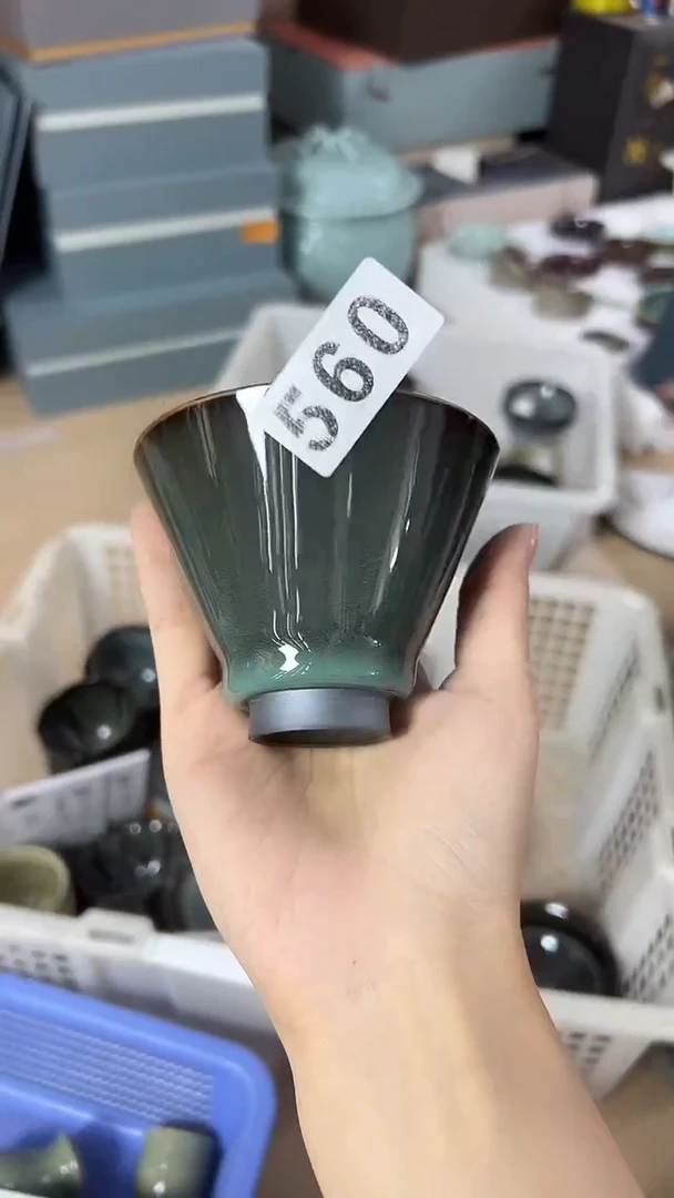 龙泉云间青瓷小米茶器