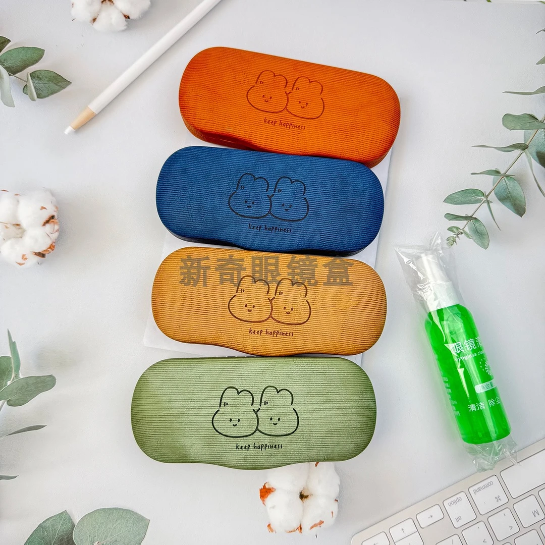 M盒简约复古便携男女通用近视太阳眼镜盒防压收纳盒