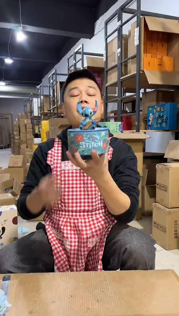 【闪购商品】杯喇叭花史迪仔首饰盒