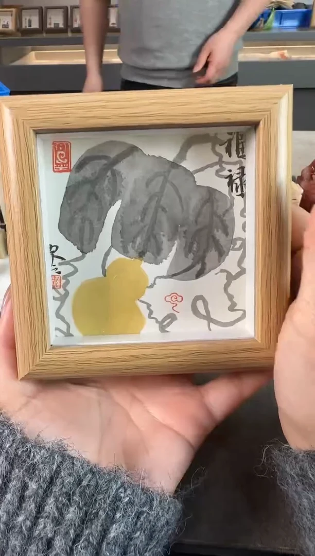 【闪购商品】青田石印石画作 编号编号