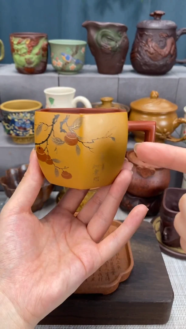 茶杯紫砂宜兴原矿紫砂