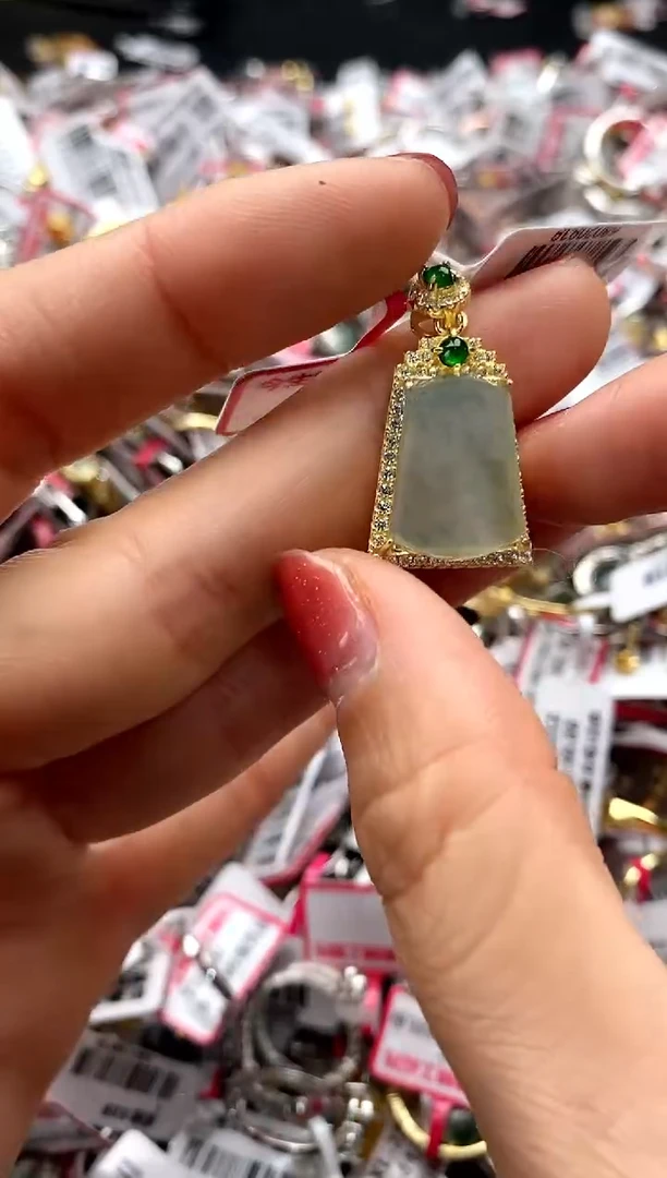 【闪购商品】翡翠戒指银S925镶嵌555555     1