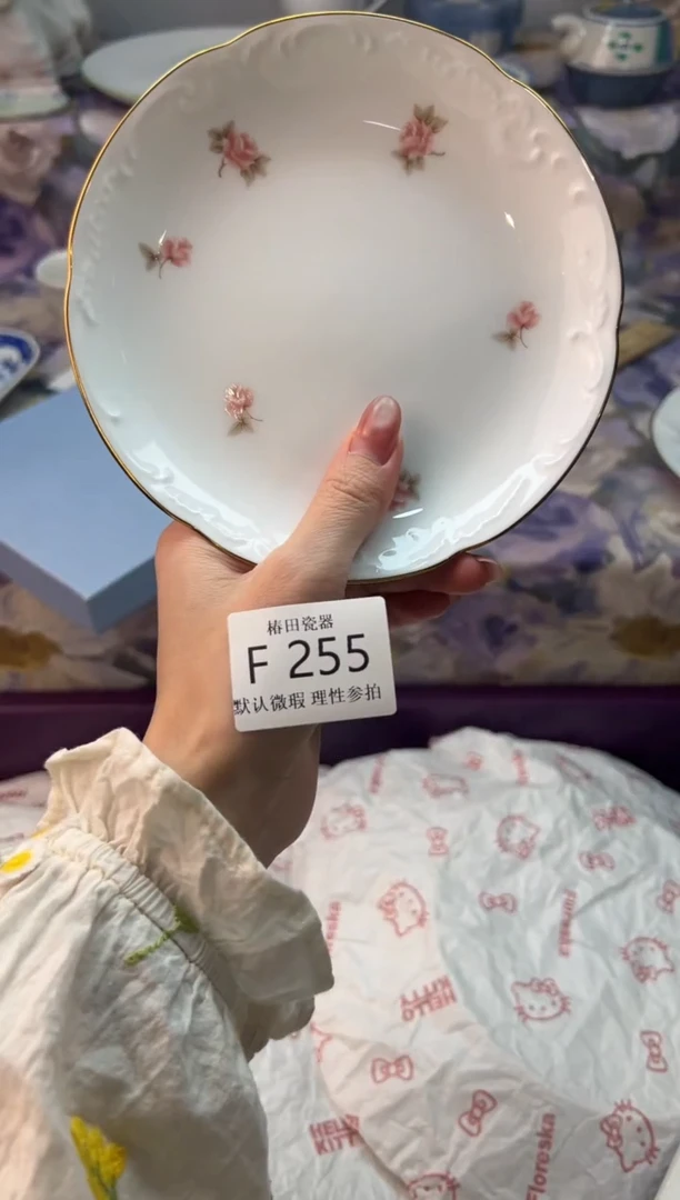 瓷片瓷片瓷片大仓陶园盘          F 255