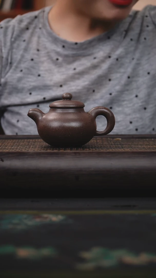 茶壶紫砂贵妃紫泥 芙蓉珠