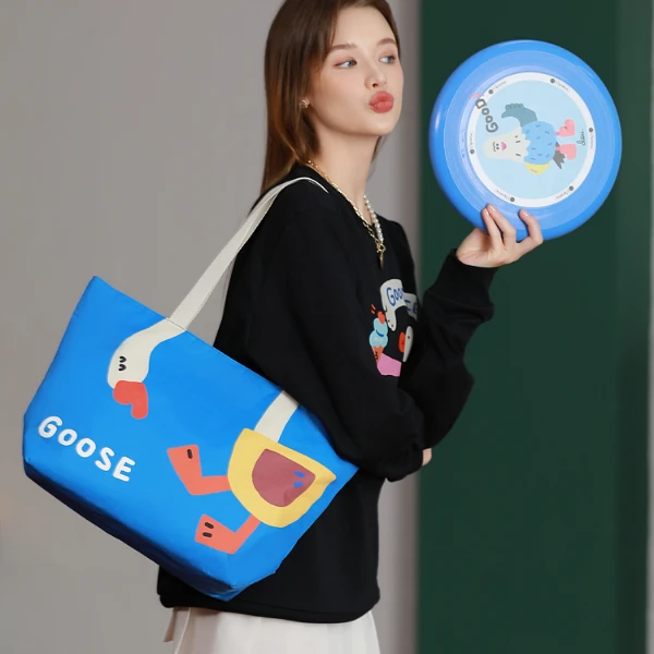 【商场同款】LeSportsac乐播诗逗鸭联名单肩包印花百搭托特包L268