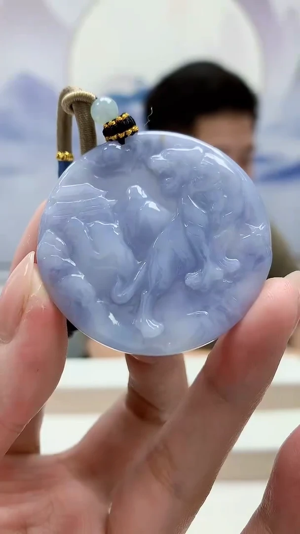 未镶嵌定制翡翠4917MM-毛货挂件12
