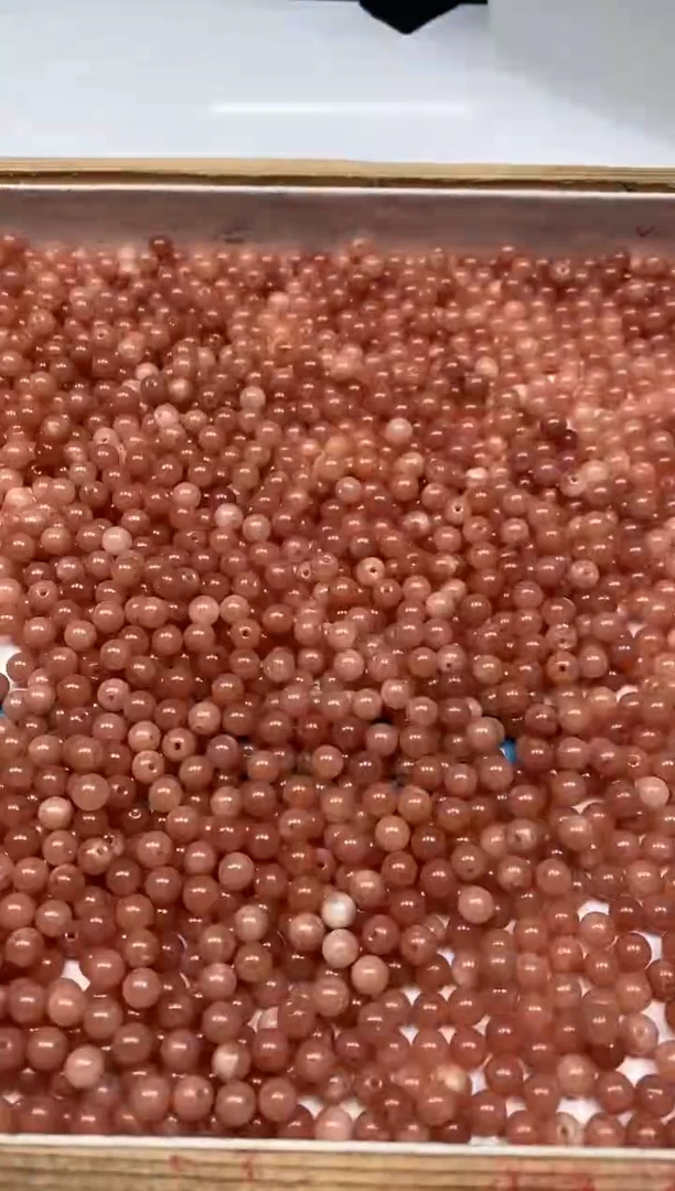 玛瑙/玉髓散珠未镶嵌B498 太阳 石6mm50颗9元