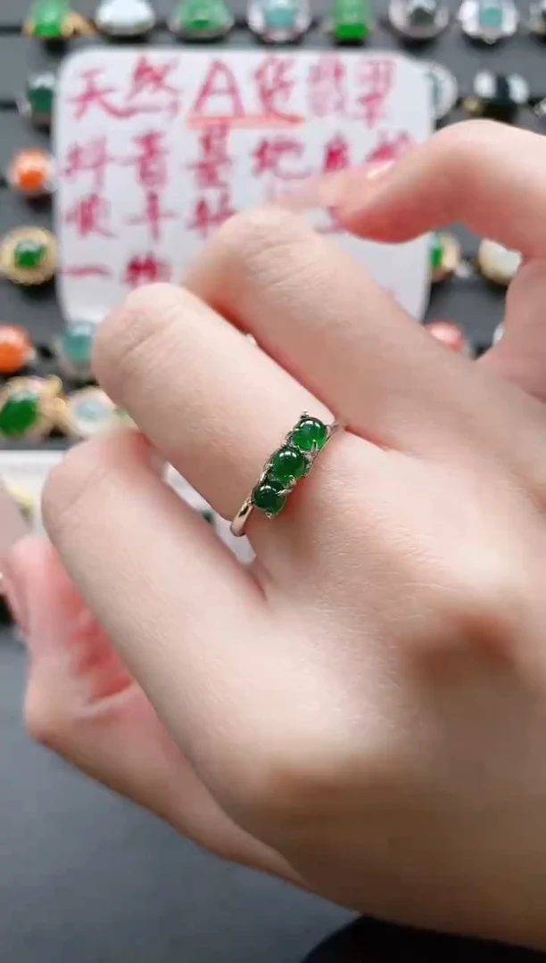 【闪购商品】翡翠戒指银S925镶嵌11111111