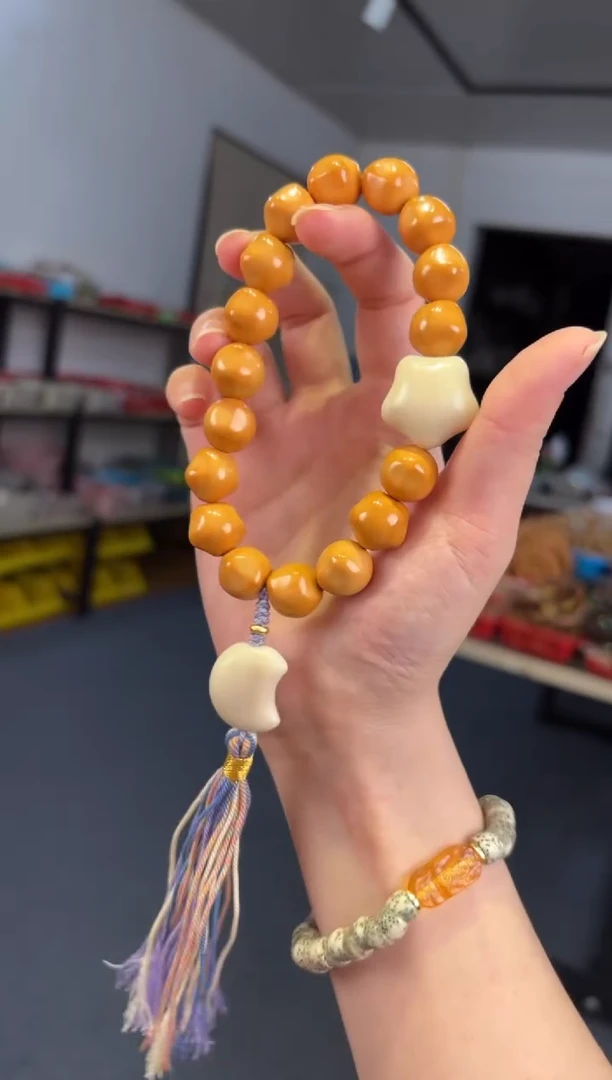 吊坠菩提根/象牙果 13mm猴头星星月亮手持