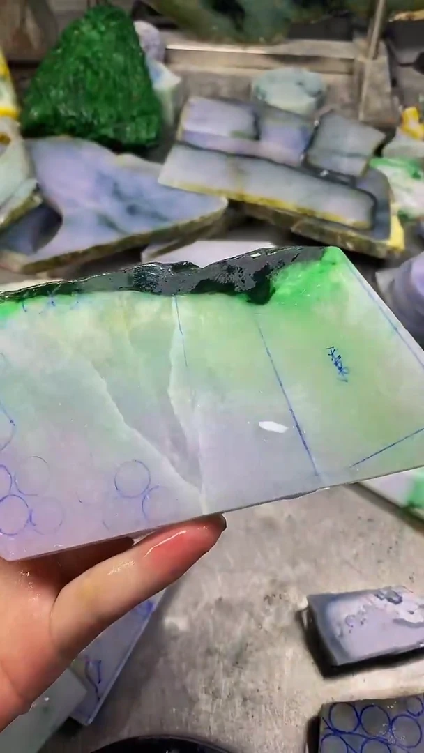 未镶嵌挂件翡翠天然缅甸翡翠A货574