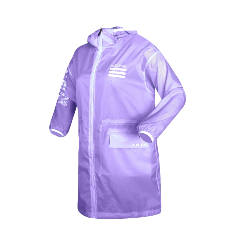 2025女户外运动青春时尚中长款连帽徒步夏季透气防晒防泼水皮肤衣