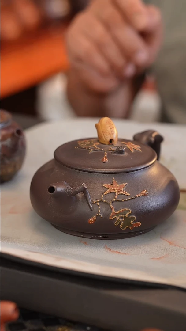 茶壶紫砂原矿手工制作
